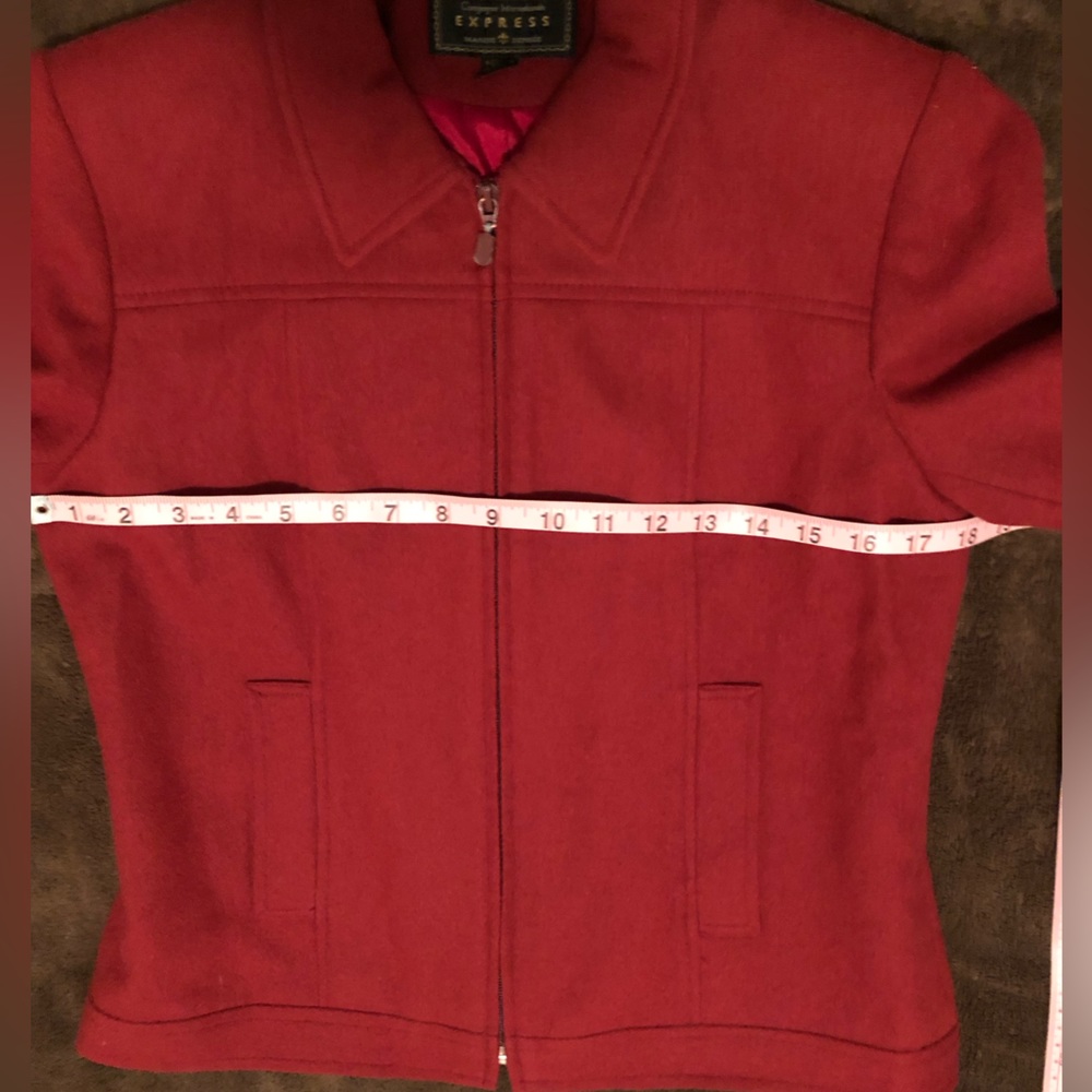Red wool jacket Express - Picture 8 of 9